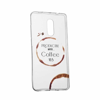 Husa Silicon, Transparent, Slim, Coffee, Huawei Honor 6A Husa Silicon, Transparent, Slim, Coffee, Huawei Honor 6A