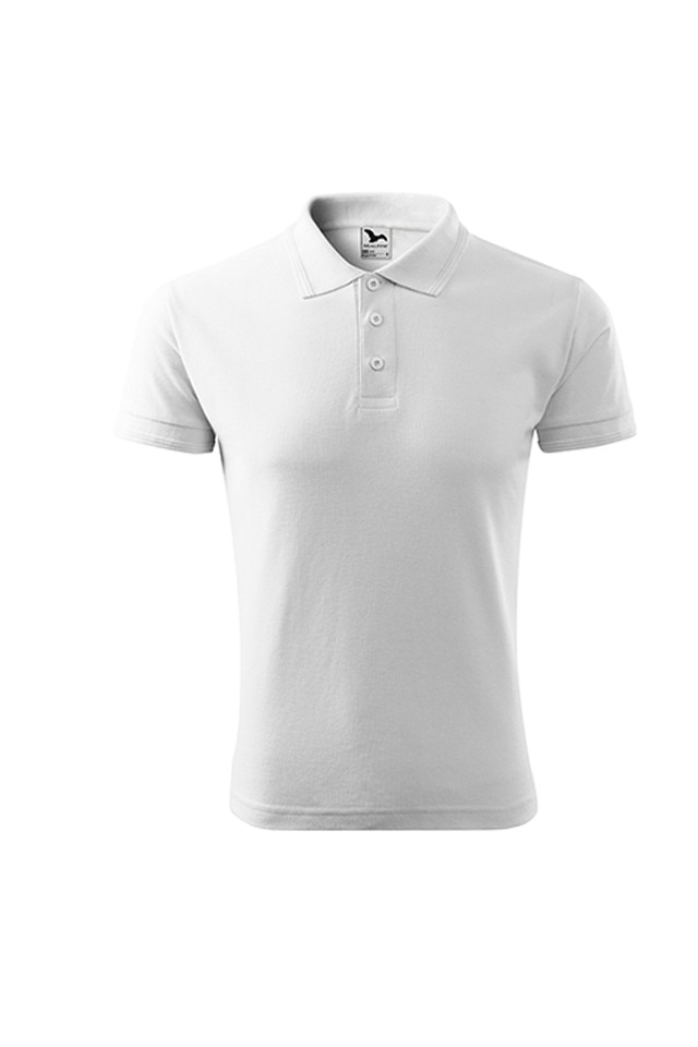 Tricou barbati, Malfini, Polo,, Alb