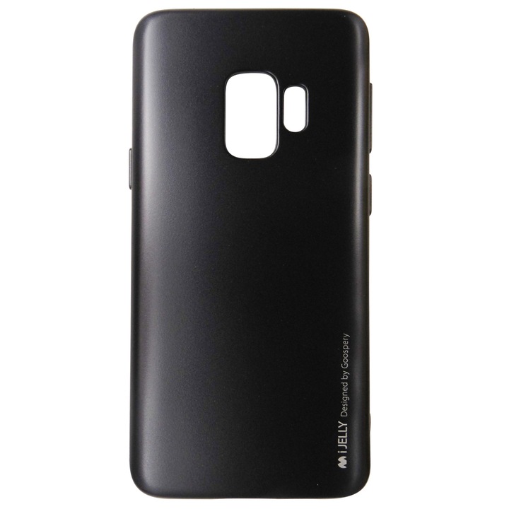 Husa silicon Mercury Goospery i-Jelly negru metalic pentru Samsung Galaxy S9
