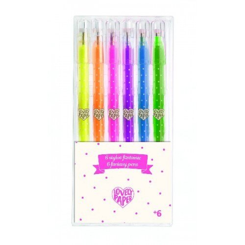 Set de scris si desenat,6 culori neon