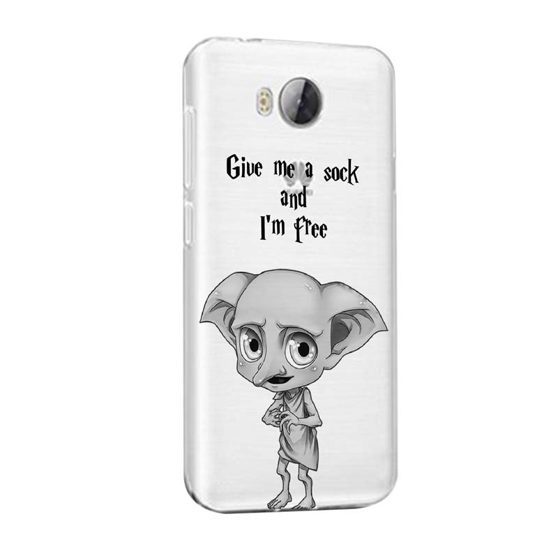 Husa Silicon, Transparent, Slim, Harry Potter Dobby, Sony XA
