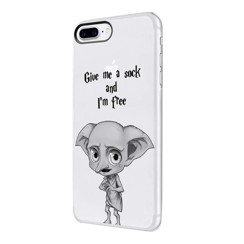 Husa Silicon, Transparent, Slim, Harry Potter Dobby, Huawei Y5 2018