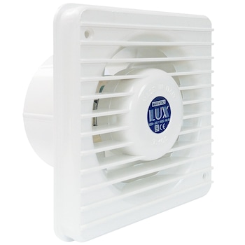 Ventilator axial LUX Serie T100C, fabricat in Italia, clapet anti-retur, debit 85 mc/h, diametru 100 mm Ventilator axial LUX Serie T100C, fabricat in Italia, clapet anti-retur, debit 85 mc/h, diametru 100 mm
