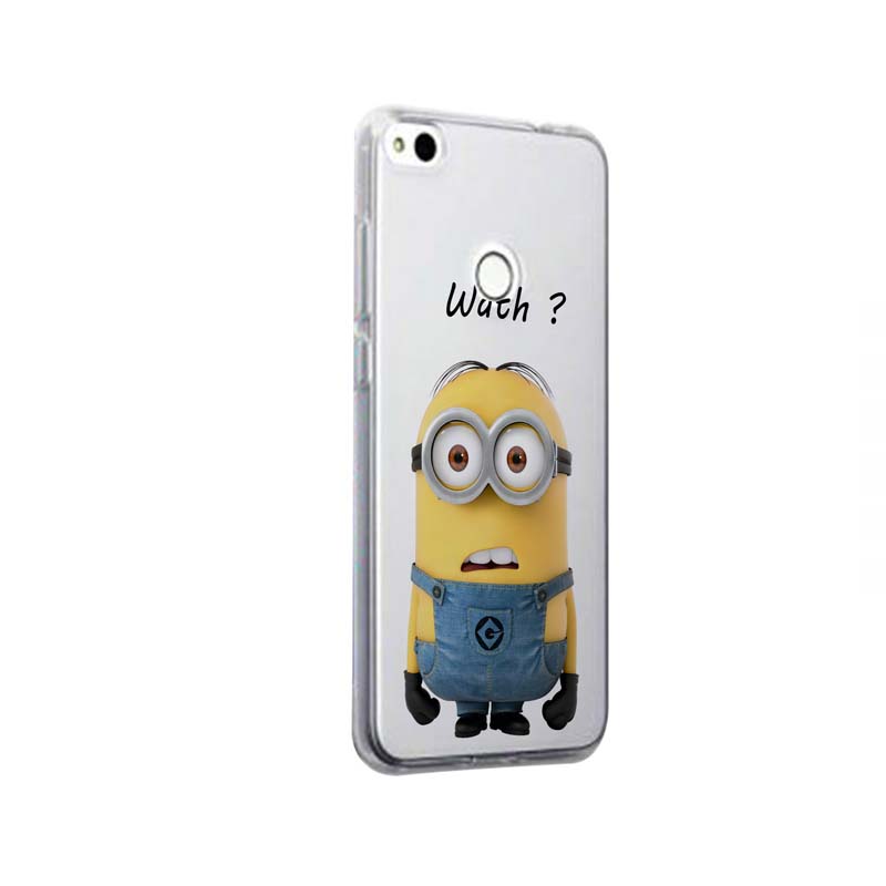 Husa Silicon, Transparent, Slim, Minion Whaaat?, Xiaomi Mi Max