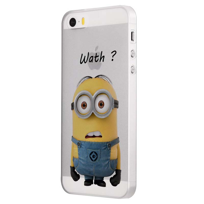 Husa Silicon, Transparent, Slim, Minion Whaaat?, Xiaomi Mi5S
