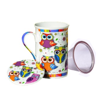 Cana cu sita si capac - Owl Cana cu sita si capac - Owl