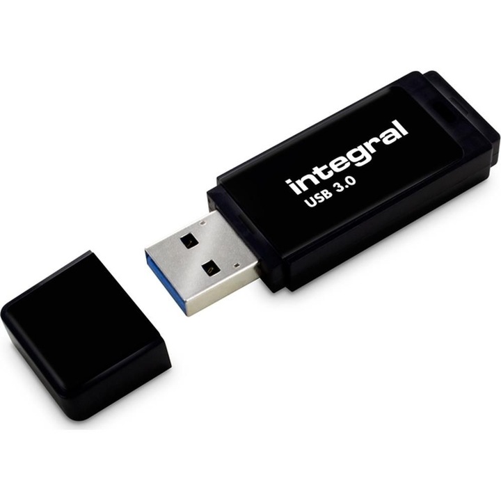 Integral BLACK 3.0 USB flash meghajtó 64 GB USB A típus 3.2 Gen 1 (3.1 Gen 1) Fekete (INFD64GBBLK3.0)