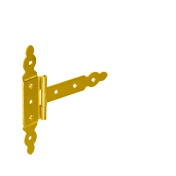 Balama decorativa pentru porti model ZBNO150, 150x60x215x35 mm, zincat galben Balama decorativa pentru porti model ZBNO150, 150x60x215x35 mm, zincat galben