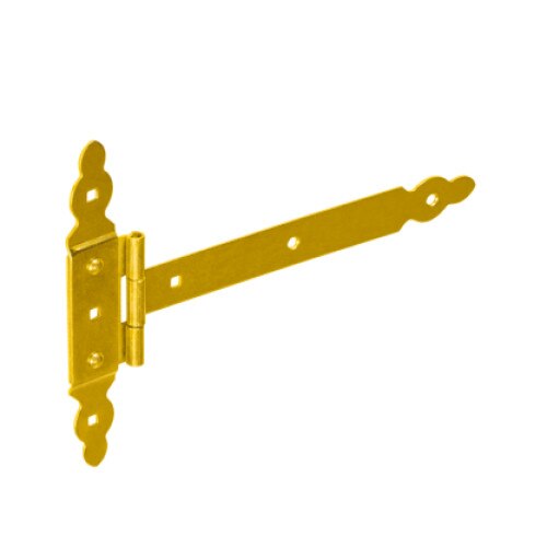 Balama decorativa pentru porti model ZBNO250, 250x60x215x35 mm, zincat galben