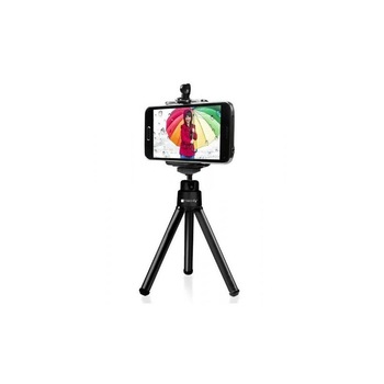 Techly, Mini trepied ajustabil pentru telefon, Negru Techly, Mini trepied ajustabil pentru telefon, Negru