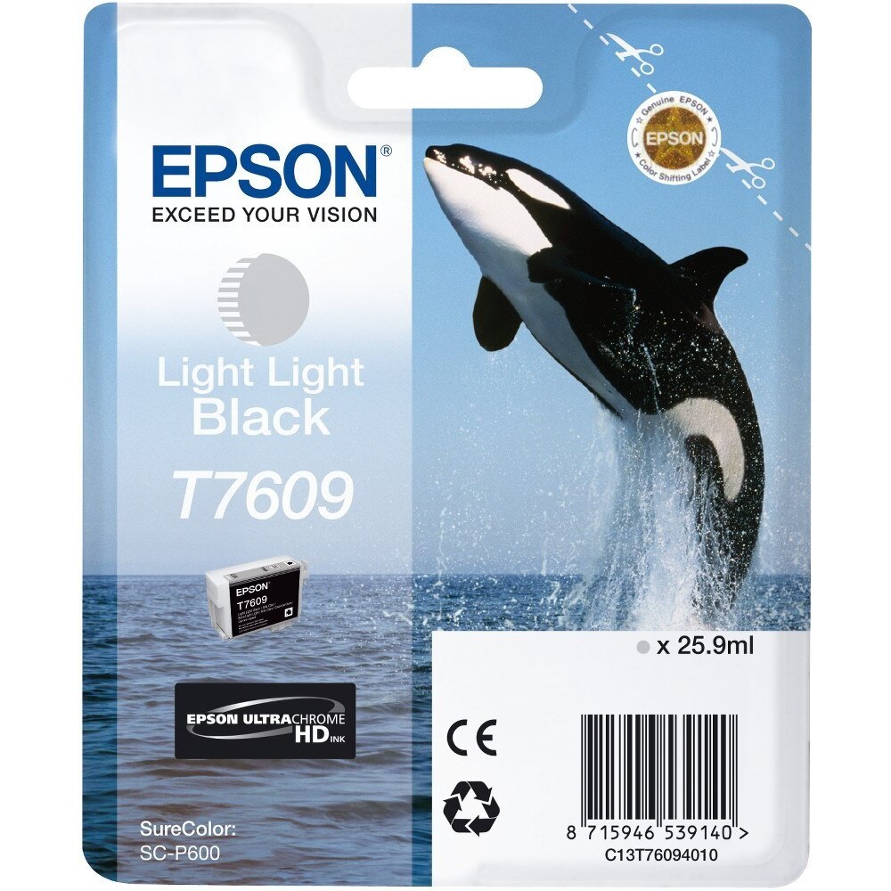 Cartus cerneala Epson T7609 Ultrachrome HD, Light Black
