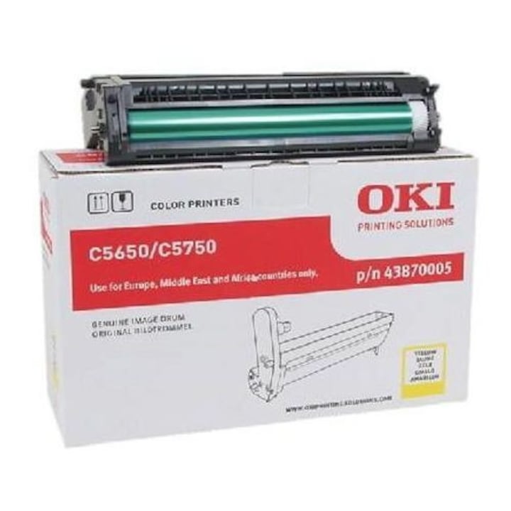 OKI Festékkazetta, OKI C5650 / C5750 kompatibilis, 20000 oldal, sárga