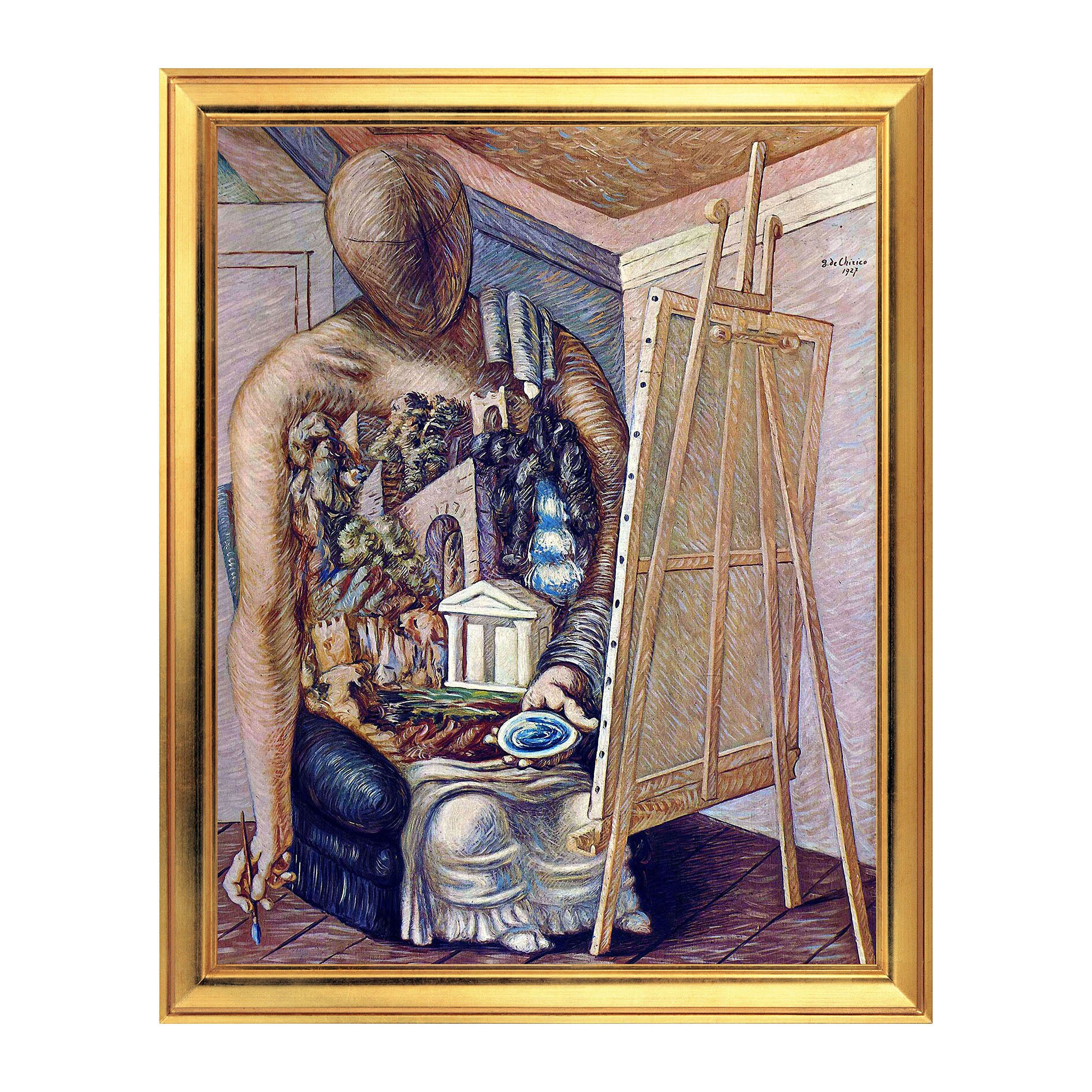 Fototapet Simulare Tablou, Arta Sec. XX, Giorgio de Chirico - The Painter - ST-ASD-135, 40 x 50 cm