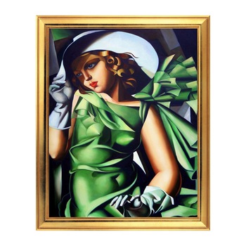 Fototapet Simulare Tablou, Arta Sec. XX, Tamara de Lempicka - Girl with Gloves - ST-ASD-208, 40 x 50 cm Fototapet Simulare Tablou, Arta Sec. XX, Tamara de Lempicka - Girl with Gloves - ST-ASD-208, 40 x 50 cm