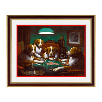 Fototapet Simulare Tablou, Gambling Animals - ST-GAN-012, 45 x 55 cm Fototapet Simulare Tablou, Gambling Animals - ST-GAN-012, 45 x 55 cm