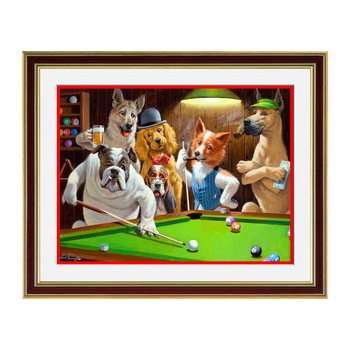 Fototapet Simulare Tablou, Gambling Animals - ST-GAN-009, 45 x 55 cm Fototapet Simulare Tablou, Gambling Animals - ST-GAN-009, 45 x 55 cm