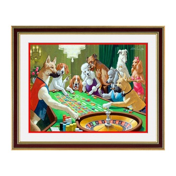 Fototapet Simulare Tablou, Gambling Animals - ST-GAN-006, 45 x 55 cm Fototapet Simulare Tablou, Gambling Animals - ST-GAN-006, 45 x 55 cm