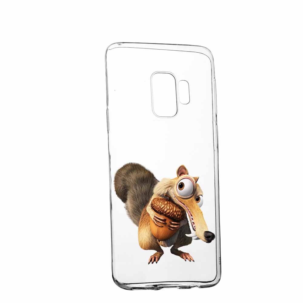 Husa Silicon, Transparent, Slim, Ice Age Nutty, Samsung J4 2018