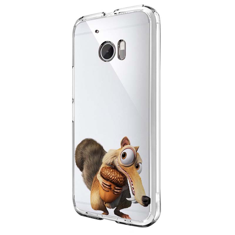 Husa Silicon, Transparent, Slim, Ice Age Nutty, HTC U Ultra