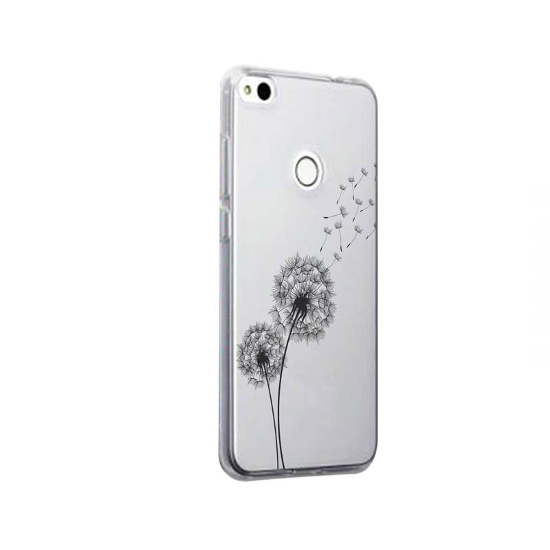 Husa Silicon, Transparent, Slim, Dandelion, Huawei Y9 2018