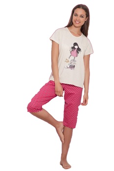 Pijama fete Santoro Gorjuss New hights, scurta, XS Pijama fete Santoro Gorjuss New hights, scurta, XS