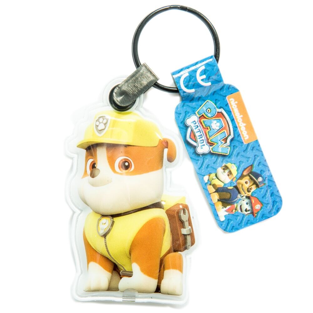Breloc Paw Patrol Rubble cu luminita Galben