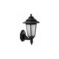 Lampa de iluminat exterior tip felinar, Horoz Begonya-2, negru, IP44, Anti-Shock