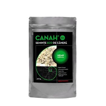 Seminte ECO Decorticate de canepa 500 g Canah Seminte ECO Decorticate de canepa 500 g Canah