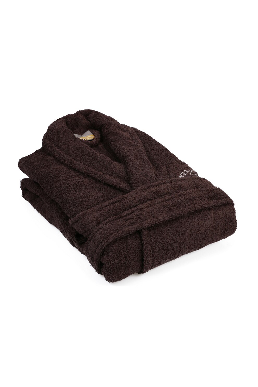 Beverly Hills Polo Club, Halat de baie unisex, 100% bumbac, 360 gr/m², Maro, XS-S Standard