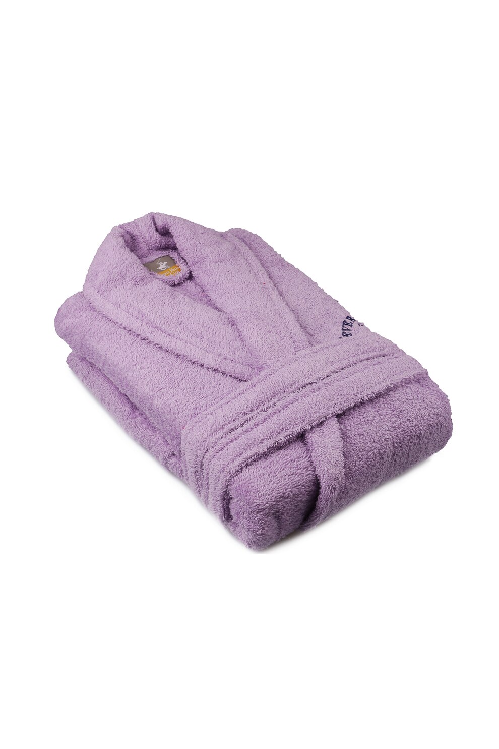 Beverly Hills Polo Club, Halat de baie unisex, 100% bumbac, 360 gr/m², Lila, L-XL