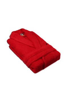 Beverly Hills Polo Club, Halat de baie unisex, 100% bumbac, 360 gr/m², Rosu, L-XL Beverly Hills Polo Club, Halat de baie unisex, 100% bumbac, 360 gr/m², Rosu, L-XL