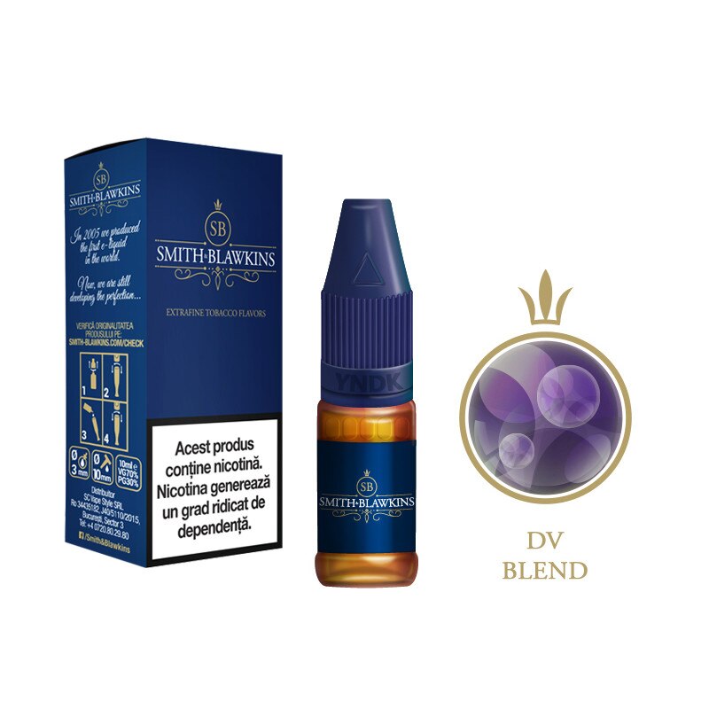 Lichid Tigara Electronica DV Blend / Smith&Blawkins Blue - 10ml 18 mg/Nicotina