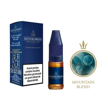 Lichid Tigara Electronica Mountain Blend / Smith&Blawkins Blue - 10ml 18 mg/Nicotina Lichid Tigara Electronica Mountain Blend / Smith&Blawkins Blue - 10ml 18 mg/Nicotina