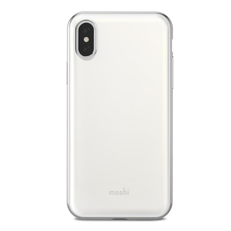 Husa de protectie Moshi iGlaze pentru iPhone X / iPhone XS, Alb