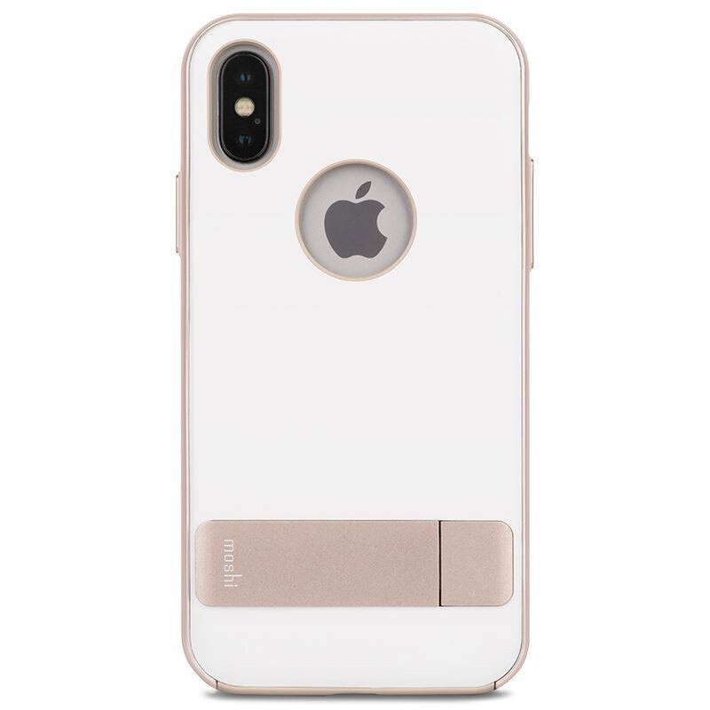 Husa de protectie Moshi Chameleon pentru iPhone X/XS, Stand, Alb