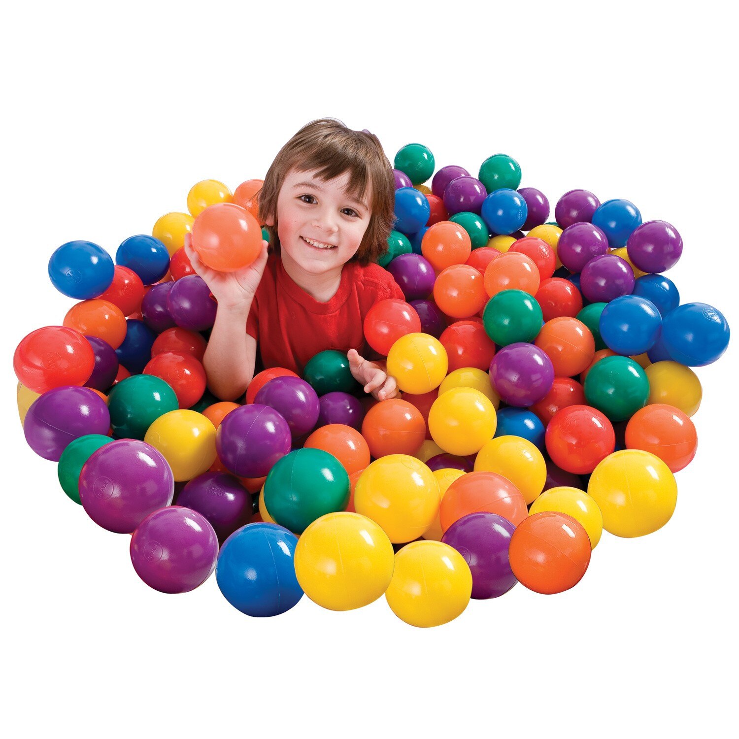 Set 100 de bile de joaca Funballz 6.5 cm