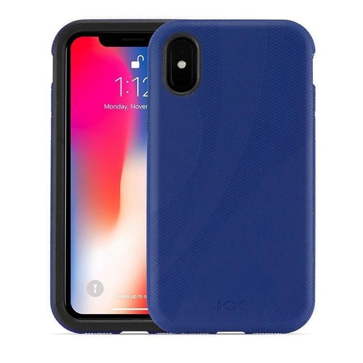 Защитен калъф OWC NewerTech Nuguard KX, за iPhone X, TPU, Тъмносин