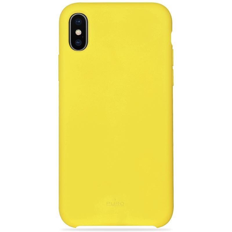Husa de protectie Puro Icon pentru iPhone X, Galben