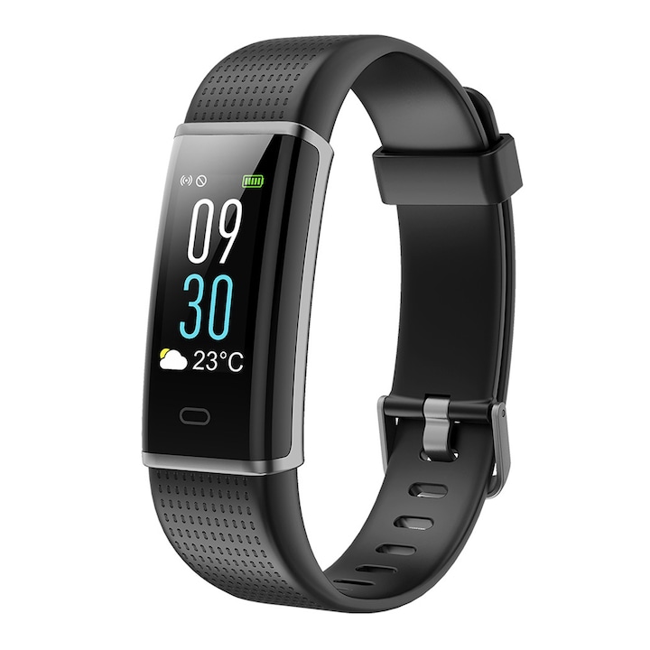 Bratara fitness, pedometru, contor de pasi si calorii, 4.5x3.4x2.2cm, galben