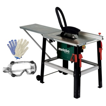 Pachet Circular cu masa Metabo TKHS 315 C / 2.0 WNB, 2000 W , 2980 rpm, diametru disc 315 mm, viteza taiere 50 m/s + Cadou manusi protectie, Ochelari protectie Pachet Circular cu masa Metabo TKHS 315 C / 2.0 WNB, 2000 W , 2980 rpm, diametru disc 315 mm, viteza taiere 50 m/s + Cadou manusi protectie, Ochelari protectie