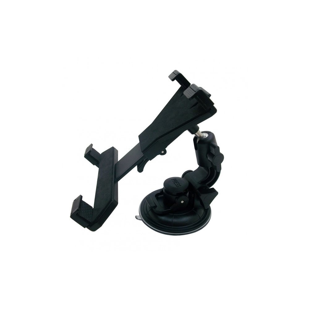 Techly, Suport auto ajustabil cu ventuza, Negru