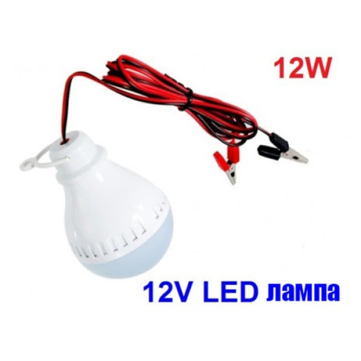 LED lámpa 12V / 3-5W E27- Led feszültségű lámpa, OEM, fehér