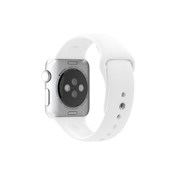 Curea compatibila cu Apple Watch 1/2/3/4, Bratara Sport, Silicon, 44mm, Alb Curea compatibila cu Apple Watch 1/2/3/4, Bratara Sport, Silicon, 44mm, Alb