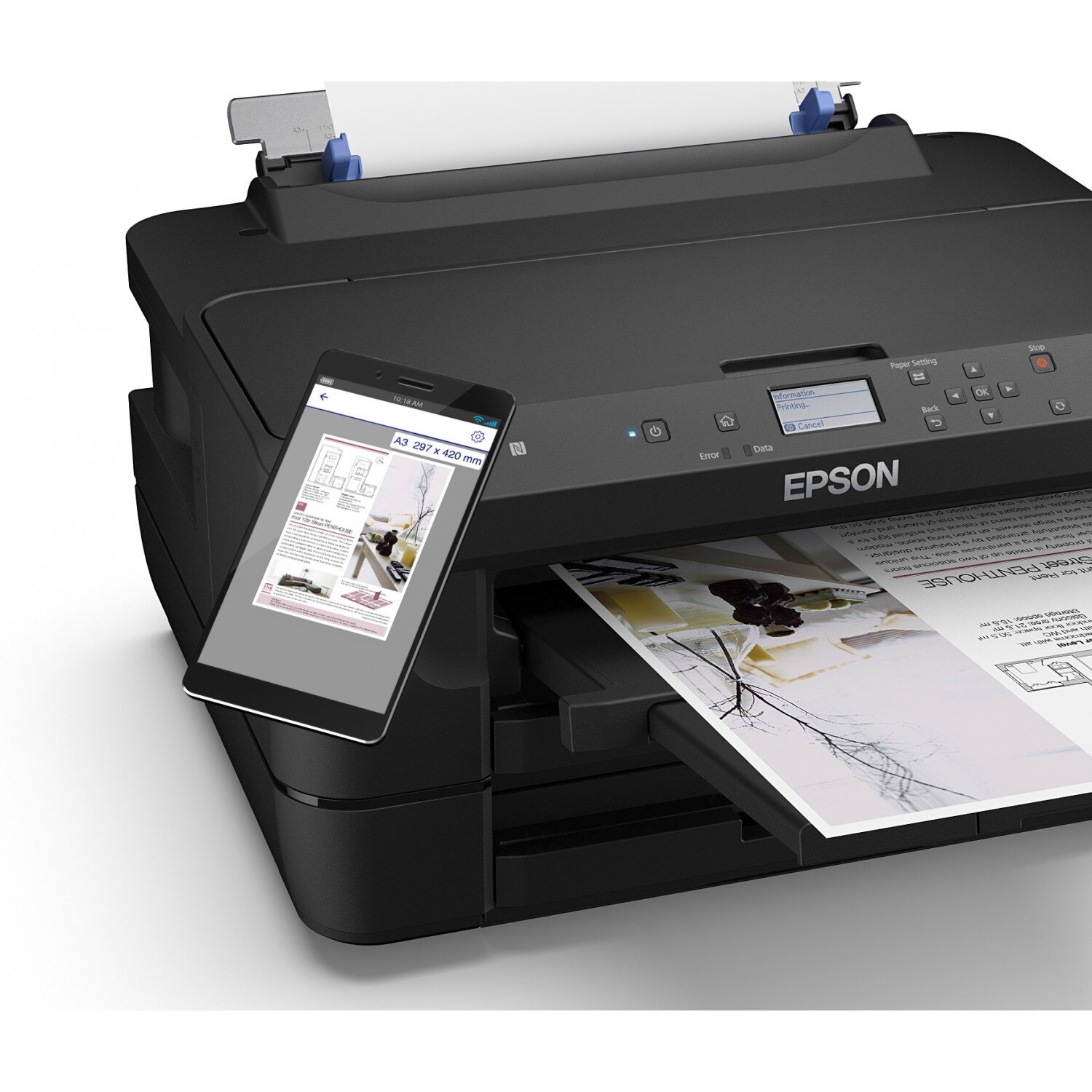 Imprimanta Inkjet Color Epson Workforce Pro Wf 7210dtw A3 Duplex Wireless Emagro 1934