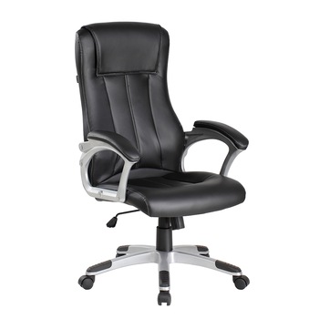 Scaun de birou directorial Kring Franklin Fit, ergonomic, PU, Negru Scaun de birou directorial Kring Franklin Fit, ergonomic, PU, Negru