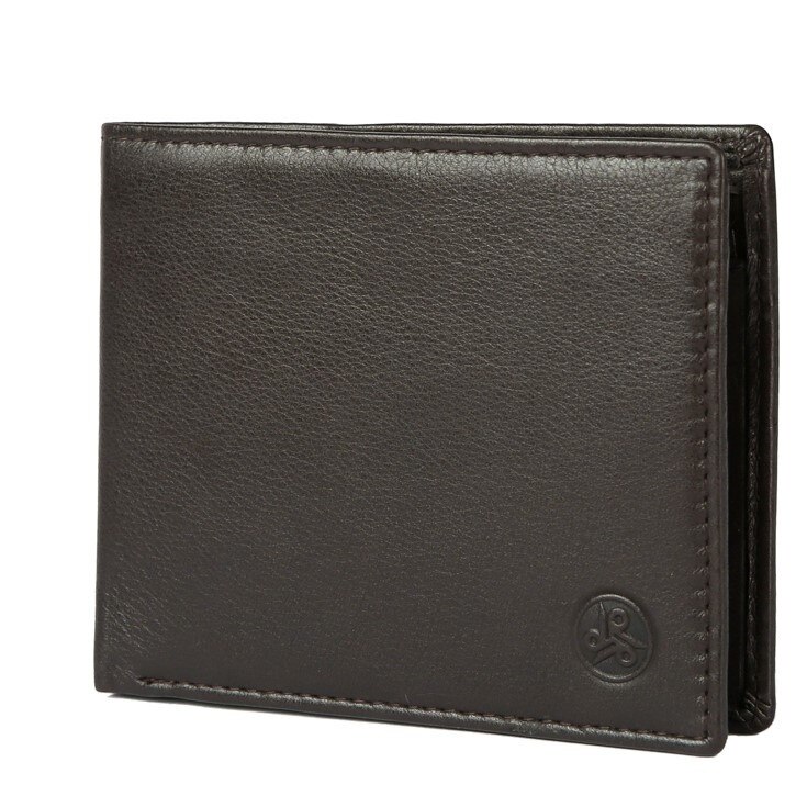 Portofel piele naturala Carraro 804SE, Maro