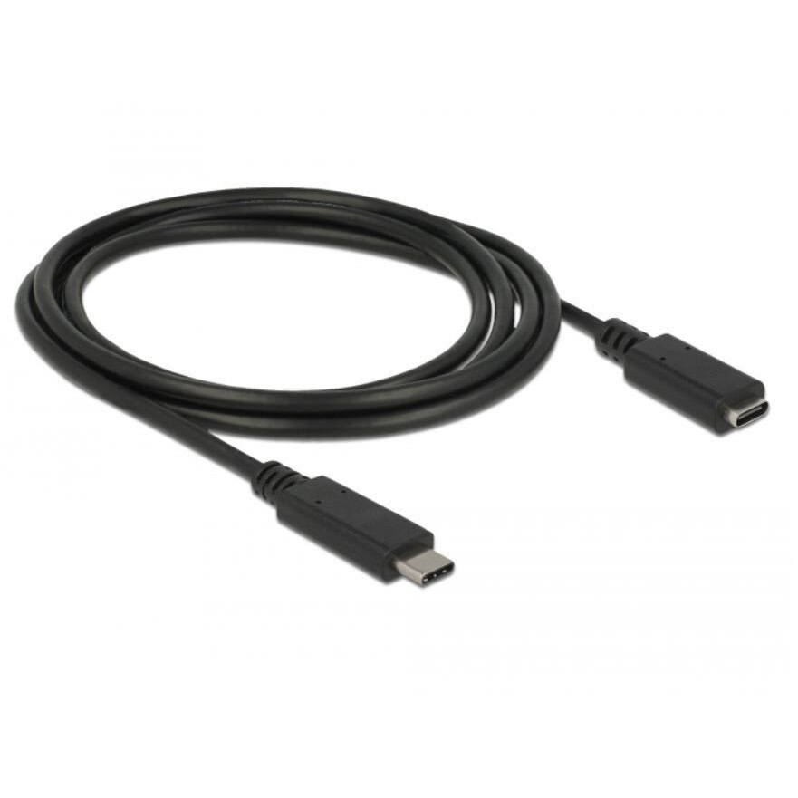 Cablu USB-C la USB-C 3.1, Delock, Lungime 1.5 m, Negru