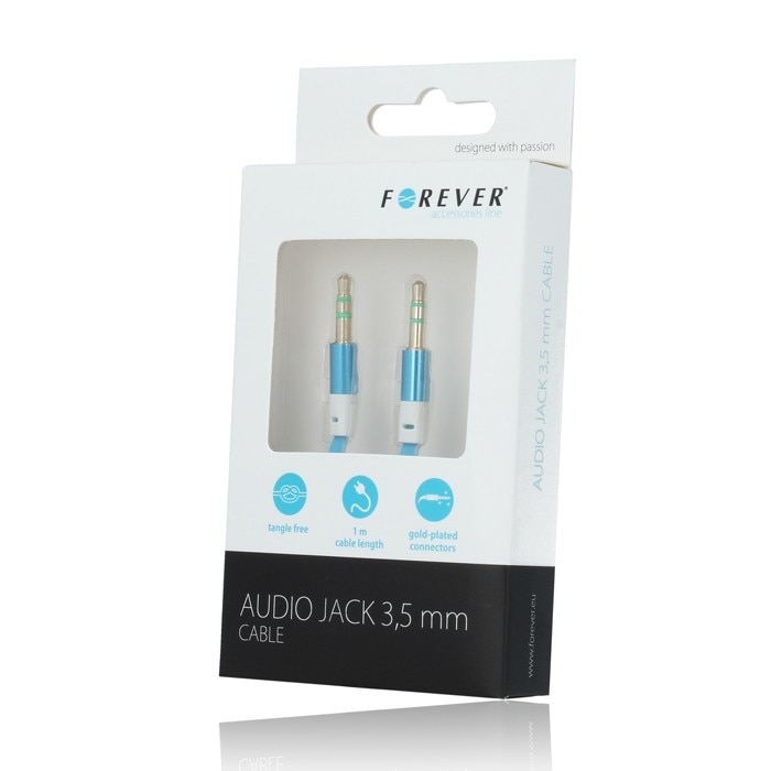 Cablu Audio Forever, 3,5 Mm(mini-jack), Albastru