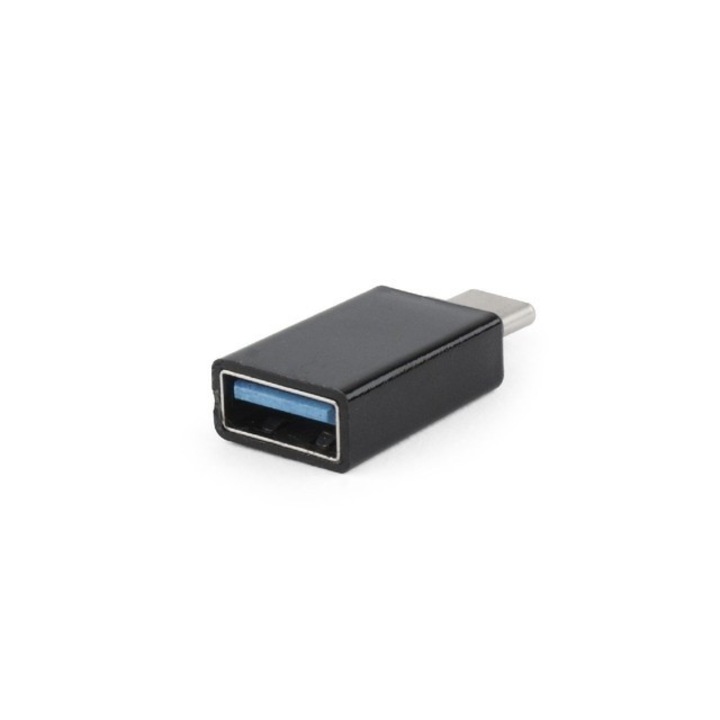 Adaptor Gembird, USB Tip C (m) la USB Tip A (f), Negru