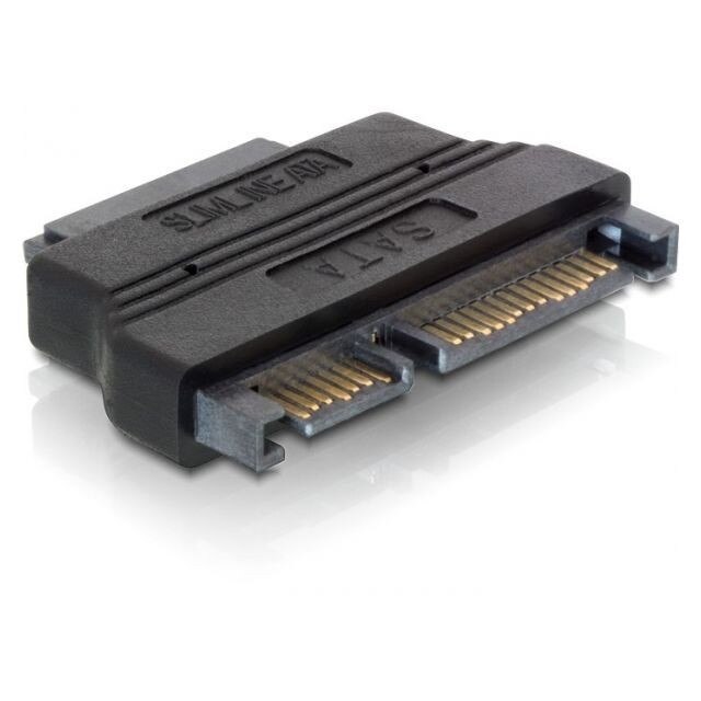 Adaptor SATA 22 pin la SATA 13 pin, Delock, Negru